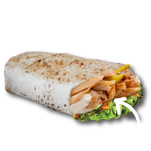 Sandwich Schawarma Classic mit Hähnchen Sandwich Schawarma Classic mit Hähnchen